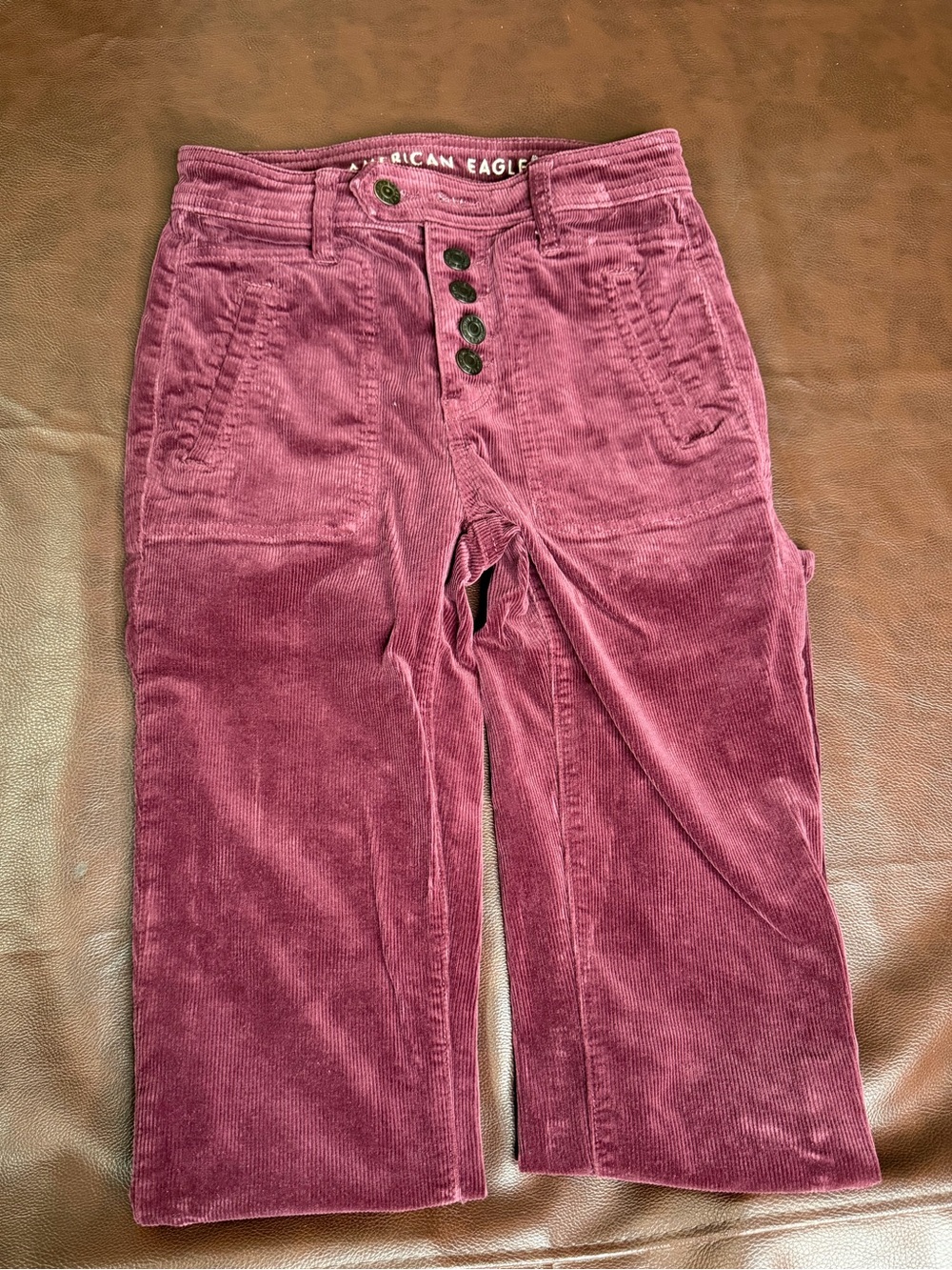 American Eagle Outfitters women’s  Burgundy Corduroy Pants